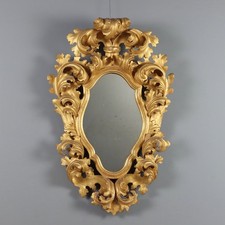 Specchiera Antica Stile Barocco Legno Intagliato Italia XIX Secolo Originale