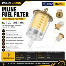3/8"Fuel Filter For Petrol / Diesel Fuel Line Gas Industrial Motorbike RV Inline