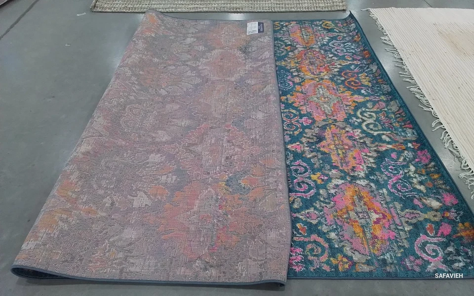 Alfombra AZUL/NARANJA 8'-0" x 10'-0" defecto, precio reducido 1172784503 MAD144A-8 Foto 2 de 4