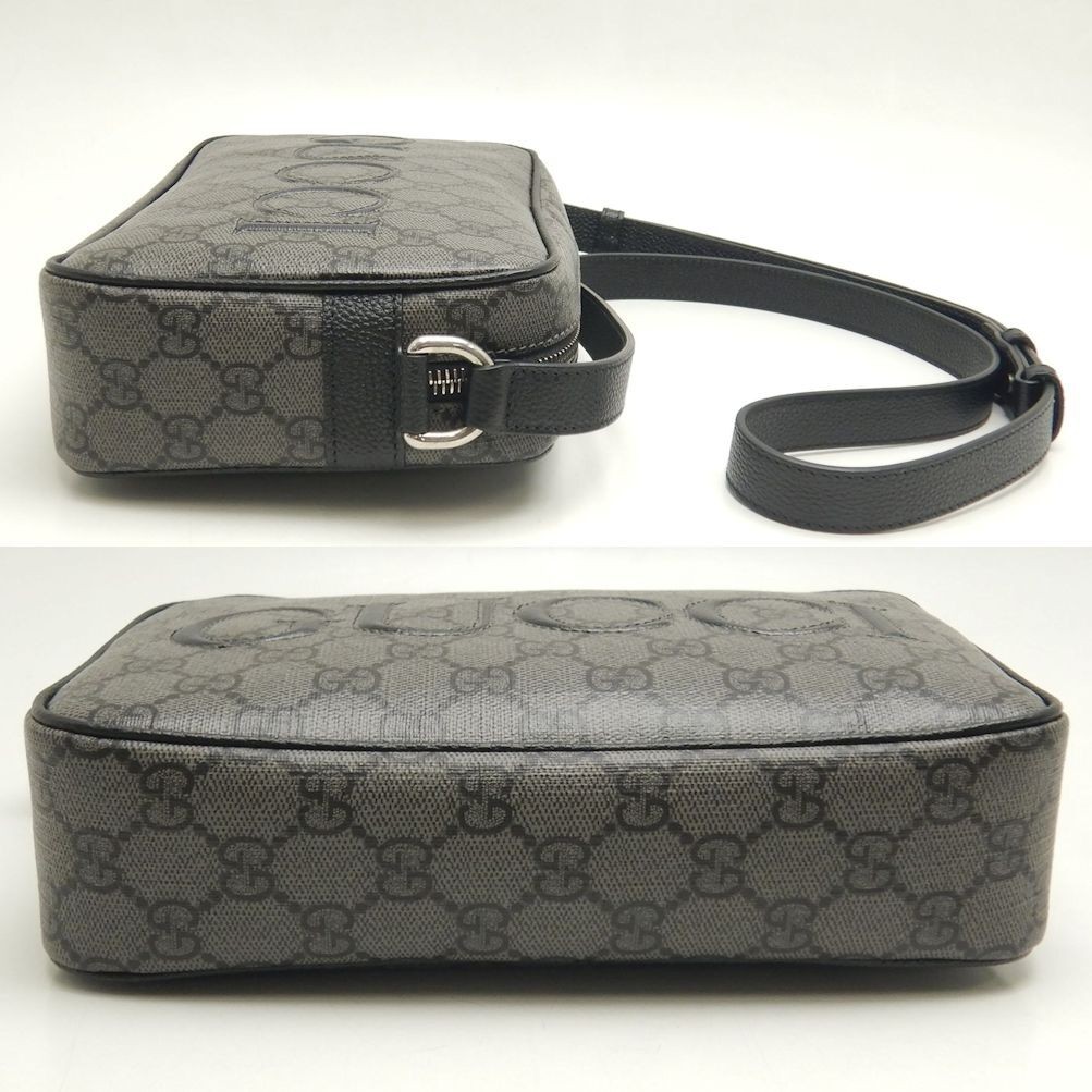 Gucci Mini Shoulder Bag 768391 Gg Supreme Canvas Black