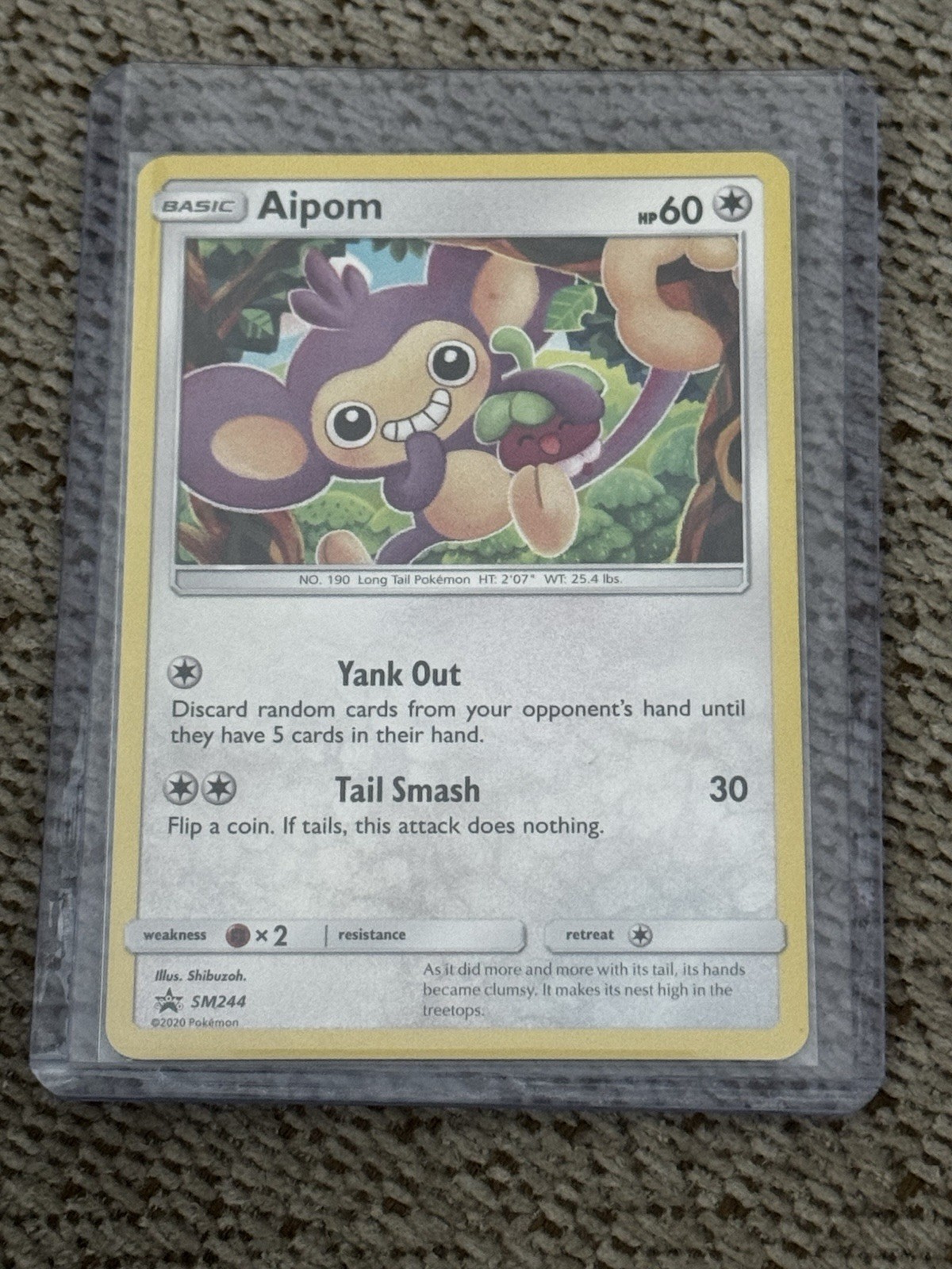 Aipom - SM244 Promo Sun & Moon Promo 2020 Pokemon NM