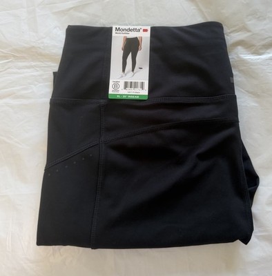 Mondetta Women s High Waist Active Leggings Black Size XL NWT
