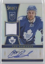 2013 Panini Select Rookie Jersey Silver Prizm Prime 15/25 Leo Komarov Auto 0c3