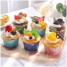 6 Pack Fake Cupcakes, Realistic Artificial Simulation child-size, 6cup Cakes