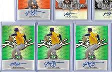 2014 Leaf Valiant Draft Jeff Hoffman Base Green Prismatic Auto RC Blue Jays SP!