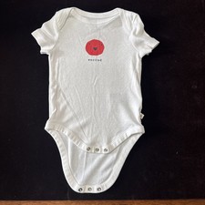 Baby Gap First Favorites White One Piece With  excited  Smiley 3-6 Months