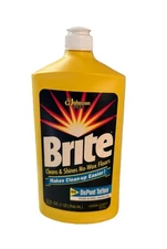 Vintage SC Johnson BRITE No Wax Floor Cleaner 32 OZ 1992 95% Full Discontinued