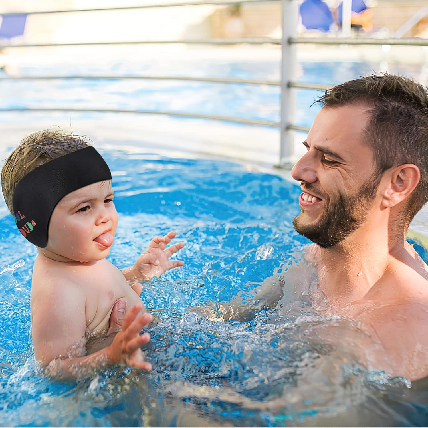 Swimming Headband for Kids | Holds Earplugs In & Protects from Swimmer's Ear