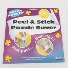 NEW Puzzle Presto! Peel & Stick Puzzle Saver 6 Adhesive Sheets