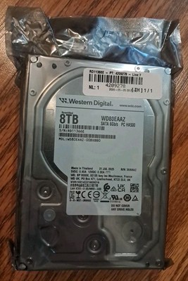 Western Digital 8TB Blue 3.5'' PC Desktop SATA Hard Drive HDD WD80EAAZ