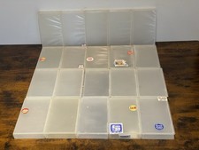 20 EMPTY VHS VIDEO TAPE STORAGE CASES Clear Up Cycle Retro Prop Crafting (2)