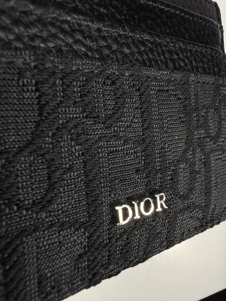 Christian Dior Black Bifold Card Holder Wallet (Same Day Shipping) - Image 2 of 4