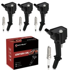 UF802 Ignition Coil Pack and Iridium-Platinum Spark Plugs Set of 4 Compatible...