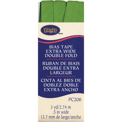 Wrights Doppelfaltung Schrägband 0,5''X3yd-Kiwi - 117-206-1136