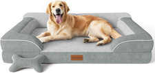 Extra Large Dog Bed, Orthopedic Dog Bed with Cooling Gel Memory Foam, Waterproof