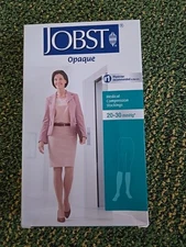 JOBST Women's Opaque Petite Knee High Knee High 20-30 mmHg Closed Toe