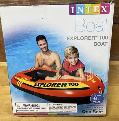 Intex Explorer 100 Boat 58329EP Inflatable Boat Series (58  x 30  x 14 ) #3