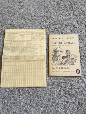 Ancient Warfare Army Lists Fast Play Rules Big Battles Newbury Wargame w/Card GC