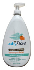 Baby Dove Hypoallergenic Sensitive Skin Face  Body Lotion - 20 oz