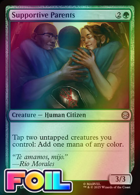 x1 Supportive Parents FOIL SPM Spider-Man MTG 119 M/NM 1x