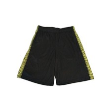 Tek Gear Boys Basketball Shorts With Pockets Black Neon Green Size L 14/16 New