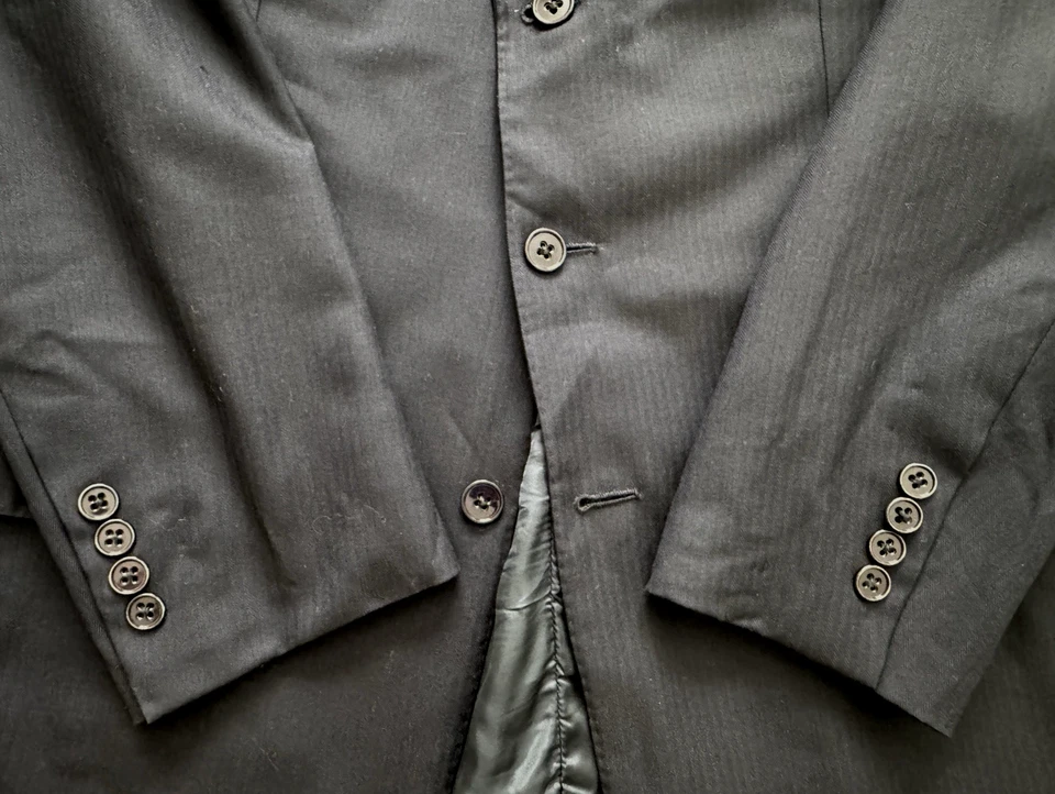 Chaqueta Traje Ralph Lauren Etiqueta Púrpura 40R Azul Medianoche 100% Lana Inglaterra 3-Btn. Foto 3 de 4