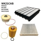WESFIL FILTER SERVICE KIT FOR TOYOTA LANDCRUISER VDJ200 4.5L 1VD 1VDFTV 11/07-ON