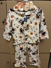 Halloween Pajamas size 2T Disney Mickey Minnie Mouse vampires bats 2 pc set