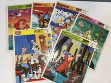 Lot 6 Disney Frame Tray Puzzles Mickey Little Mermaid Donald Ducktales Vintage