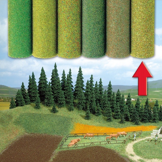 Bush 7236 - Terrain Carpet, Four-color Mixed 80 x 200 cm - New