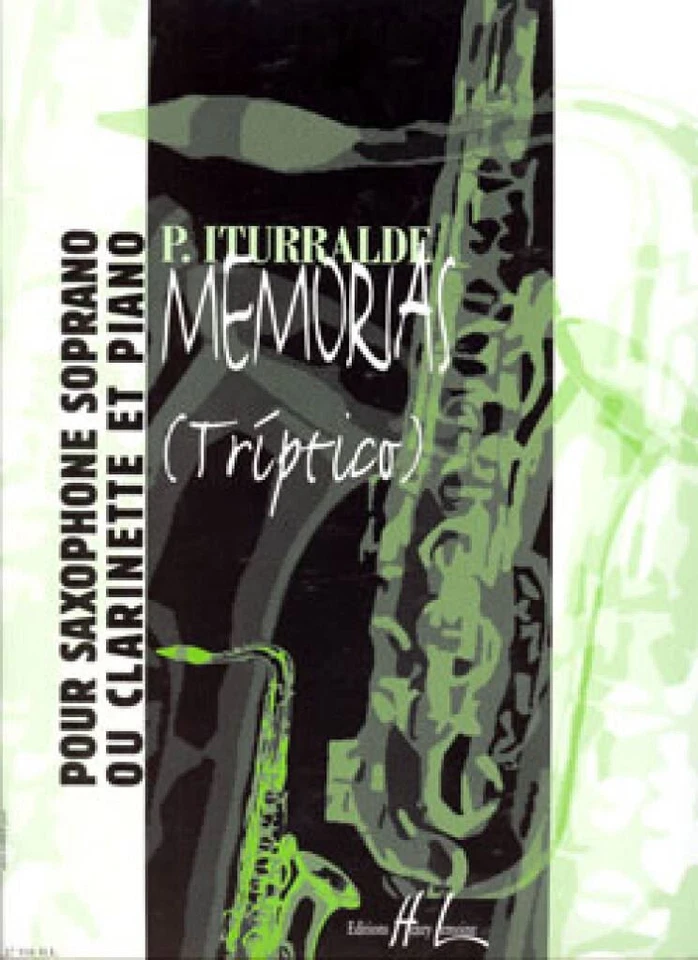 Memorias (Triptico) Pedro Iturralde Soprano Saxophone or Clarinet - Image 2 of 2