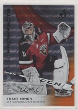 2019-20 Upper Deck SP Game Used CHL Edition Orange 158/199 Trent Miner #26 z6b