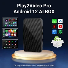 3IN1 Multimedia AI box Wireless Carplay Android Auto Adapter  w/Netflix YouTube