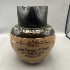 VICTORIAN DOULTON LAMBETH STONEWARE DEWERS WHISKY ADVERTISING JUG HUNTING SCENES