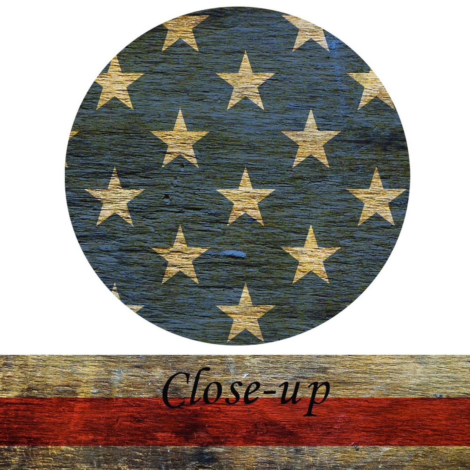 KREATIVE ARTS - 3 Panel Retro America Flag Canvas Wall Art Honored Nation Sym...