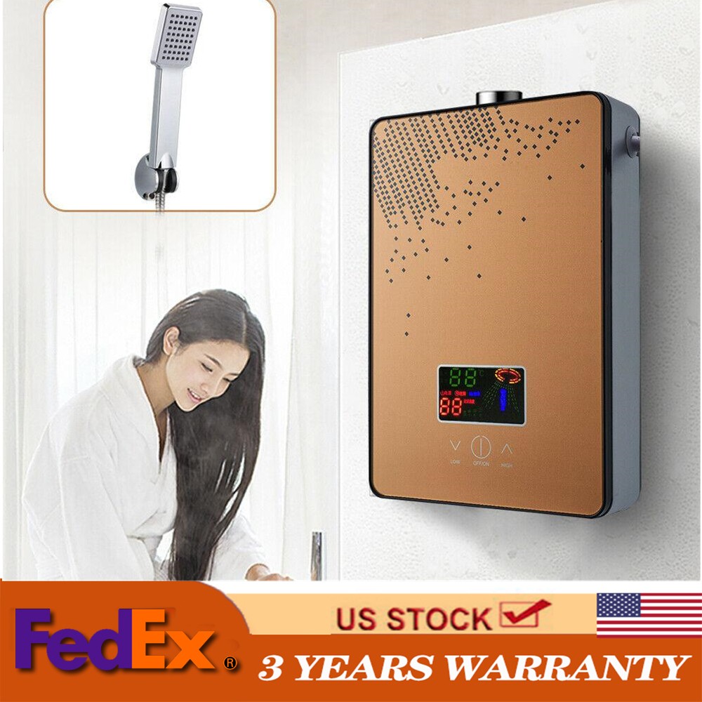 110V 4500W Instant Electric Tankless Hot Water Heater On Demand Whole ...