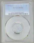1943 S Steel Penny PCGS MS 66 1c