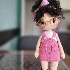 Baby Girl Crochet Doll, Handmade Crochet Amigurumi Doll Gift, Amigurumi Doll