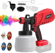 AZZUNO Paint Sprayer for Milwaukee 18V Battery, HVLP Spray Paint Gun with 41 Fl
