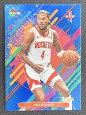 Jalen Green 2025-26 Topps Finest Rare Blue Refractor Base /99 #290