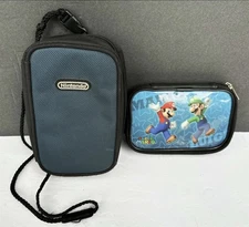 Lot Of 2 Nintendo DS Game Boy Pouch & Super Mario Game Carrier Soft Case
