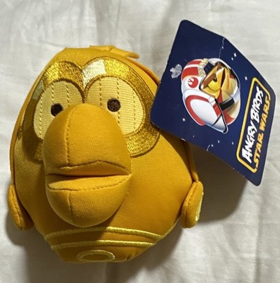 Commonwealth Angry Birds Star Wars C-3PO Yellow Bird Plush 2013 With Tags
