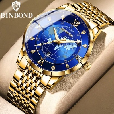 Neue Herrenuhr luxus Binbond Der Look Den Sie Verdienen Neue mit BoxWerkzeug