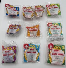 1996 McDonalds Marvel Super Heroes Happy Meal Complete Set of 8  2 U3 Toys New