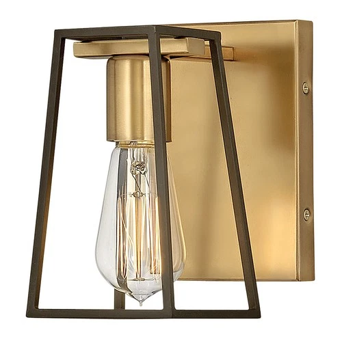 Hinkley Lighting 5160 Filmore 1 Light 4-1/2"W Bathroom Sconce - Heritage Brass / - Picture 1 of 2