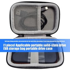 Travel Carrying Case Storage Bag for External SSD AntiShock Cable Organizers