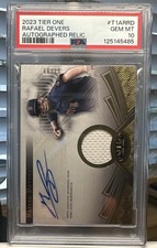 2023 Topps Tier One - Autographed Relics Rafael Devers 17/99 PSA 10🔥