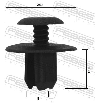 FEBEST-OE 88570-181.OE Clip, trim/protective strip for BMW,BMW (BRILLIANCE),MINI