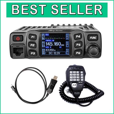 AnyTone AT-778UVII 25W Vehicle Transceiver Radio with Rotatable TFT LCD Display