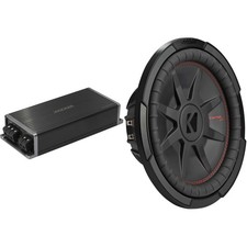 Kicker Marine KPX500.1 Powersports Amp  12" CompRT DVC 4 Ohm. Subwoofer Audi...